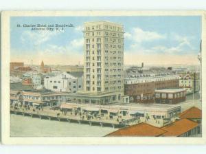 c1920 SHOPS ON BOARDWALK AT ST. CHARLES HOTEL Atlantic City New Jersey NJ HQ4595