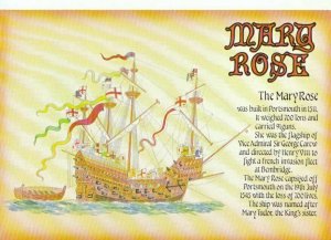 Naval Shipping Postcard - The Mary Rose - Ref TZ638