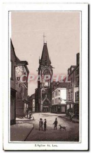 Old Postcard L & # 39Eglise St Leu Amiens