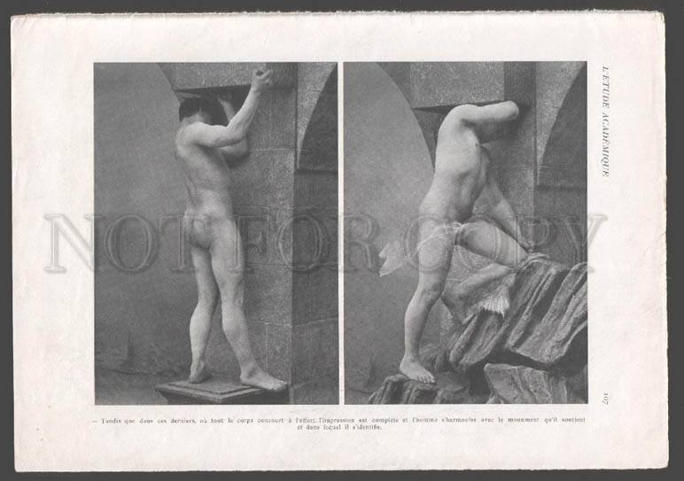 092768 ART NOUVEAU FRENCH NUDE RISQUE GIR & MAN #108-109