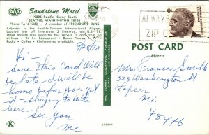 Postcard Sandstone Motel in Seattle, Washington