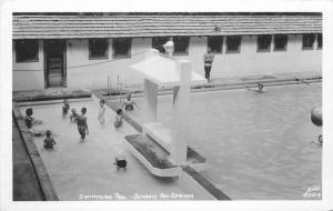 1940s Swimming Pool Swimming Pool Olympic Hot Springs Washington RPPC 1707