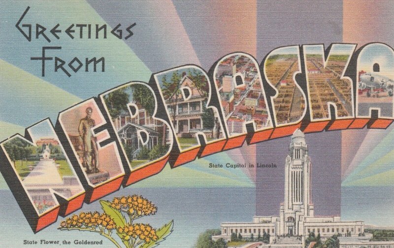 Greetings From Nebraska, Large Letter Greetings