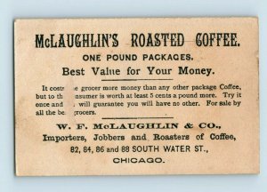 1880's McLaughlin's XXXX Coffee Kids Painting Trade Card P179