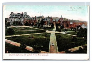 Queen Square St John New Brunswick Canada DB Postcard O16