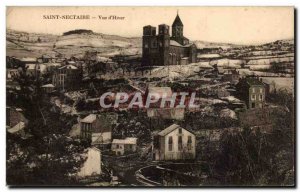 Old Postcard Auvergne Saint Nectaire Winter View