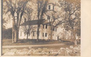 Congregational Church Canton Center Real Photo - Hartford, Connecticut CT