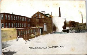 Postcard Monadnock Mills in Claremont, New Hampshire