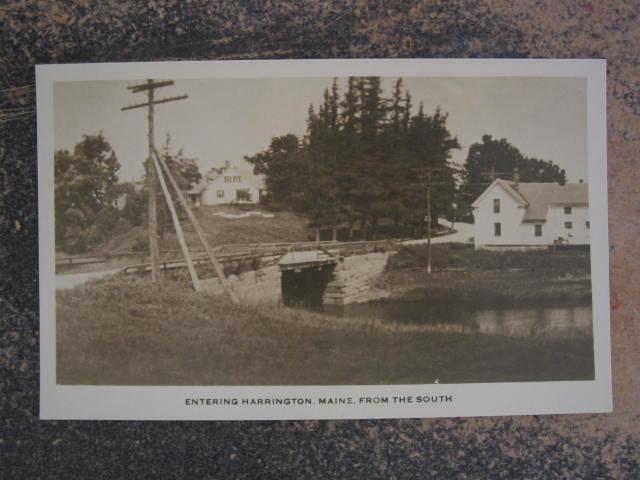 HARRINGTON MAINE c1920 Real Photo Postcard