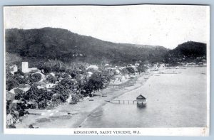 KINGSTOWN SAINT VINCENT WEST INDIES ANTIQUE POSTCARD***TRIMMED***