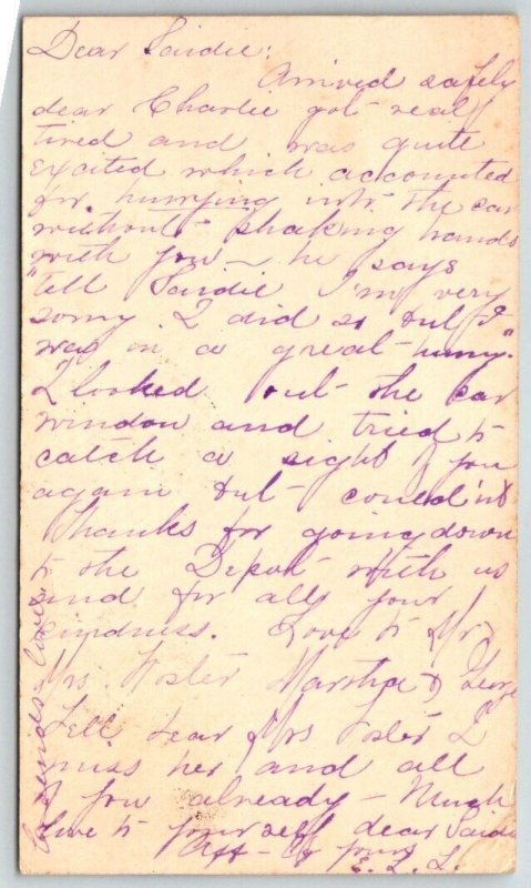 1890  Andover Massachusetts  Postal Card  Postcard