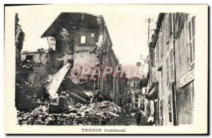 Old Postcard Verdun Bombard Army