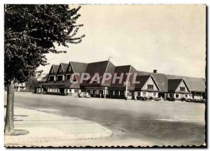 Postcard Modern Fleurie Deauville Beach train station