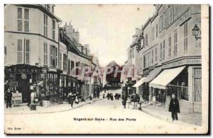 Nogent sur Seine Old Postcard Street bridges