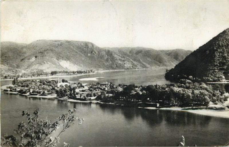 Romania 60s Ada Kaleh panorama mosque minaret