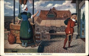 Shakespeare Seven Ages of Man The Schoolboy As You Like It c1910 Postcard