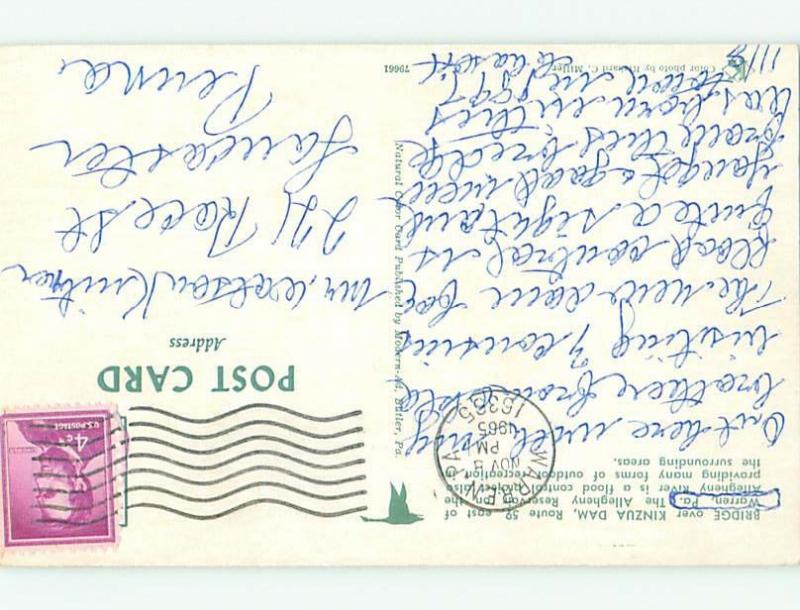 Pre-1980 BRIDGE SCENE Warren Pennsylvania PA W5178