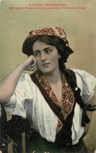 Postcard Advertising M'Clintion's Irish Soap Colleen Ballymaclinton