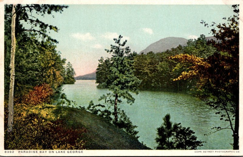 New York Lake George Paradise Bay Detroit Publishing