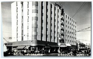 c1940's Hotel Florence Building Missoula Montana MT RPPC Photo Vintage Postcard