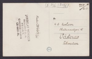 Postcard CZECHIA, Prague, Chrám čsi církve a Hradčany