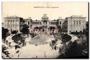 Old Postcard Marseille Palais Longchamp