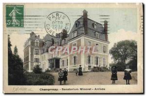Old Postcard Champrosay Sanatorium Minorets Arrival