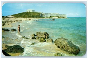 1953 Fort Street Catherine On Shoals of Shore Fort St. George's Bermuda Postcard