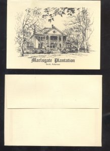 SCOTT ARKANSAS MARLSGATE PLANTATION PACKET OF 8 GREETINGS CARDS & ENVELOPES