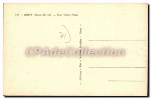 Old Postcard Niort Rue Victor Hugo