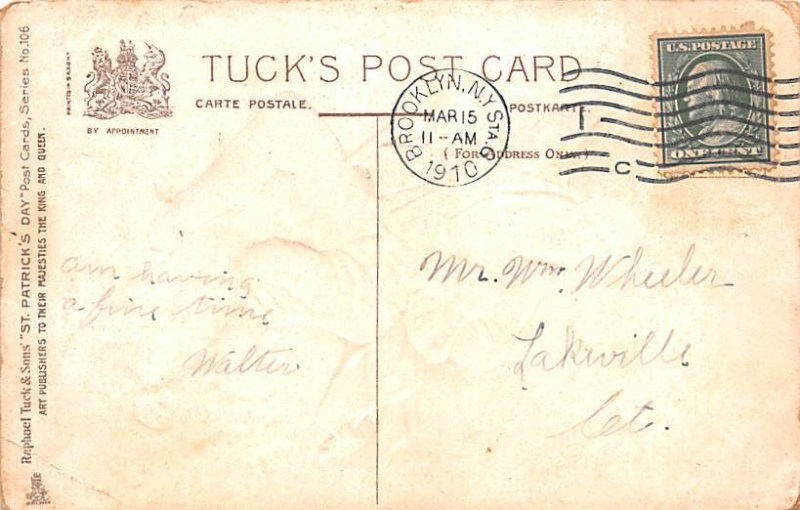 Saint Patricks Day  Saint Patricks Day Postcard