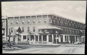 Vintage Postcard 190-1915 Hotel Putnum, Bennington, Vermont