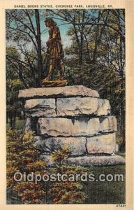 Daniel Boone Statue, Cherokee Park Louisville, KY, USA Unused 