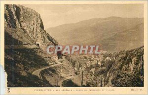 Postcard Old Pierrrefitte Vue Generale Road and Tunnel Cauterets