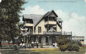 LPS30 Springwater New York Postcard Springwater Hotel Cranberry Pond