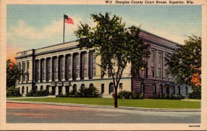 Wisconsin Superior Douglas County Court House 1948 Curteich