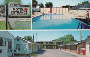 Holmes Motel Hotel Sendusky Ohio 1960s Postcard
