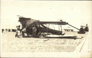 Miraflores Panama Hydro Plane Airplane Crash Officers Dead Photo Postcard myn