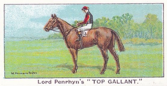 Top Gallant Winners On The Turf 1923 Victoria Cup Horse Racing Cigarette Card