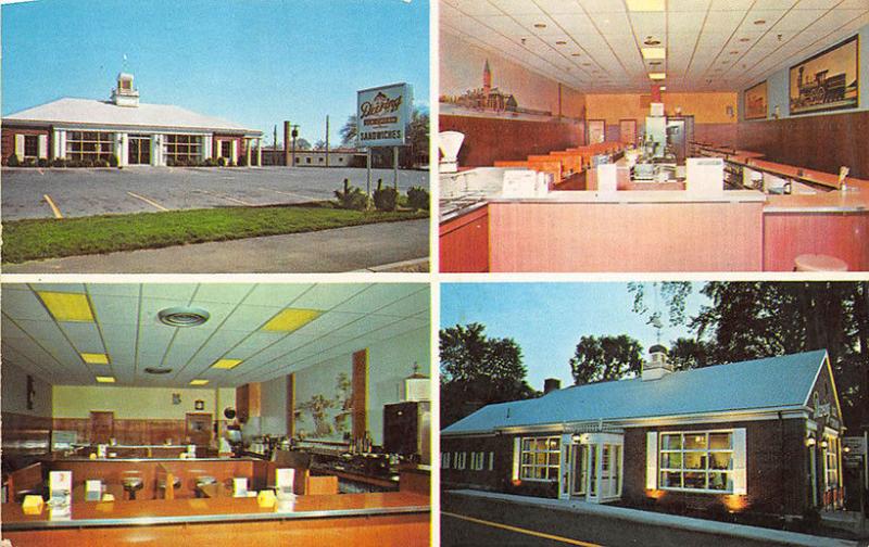 Portland ME Deering Ice Cream Multi-View Restaurants & Interiors Postcard