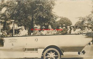 Germany, Hamburg, RPPC, Hansa Rundfahrt Tourist Bus No 3