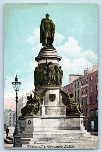 Dublin Ireland Postcard O'Connell's Monument Dublin c1910 Antique Unposted