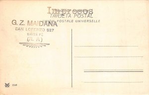 L356 Argentina 1918 Santa Fe Plaza de Mayo square gardeb postcard