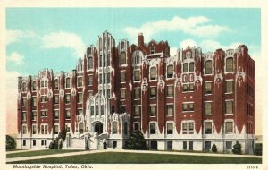 Vintage Postcard 1920's Morningside Hospital Building Tulsa Oklahoma Structure