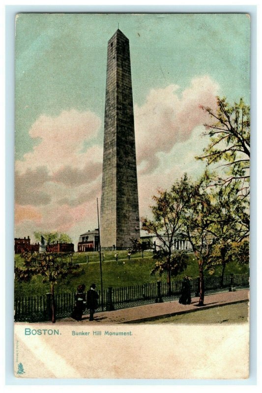 Boston Bunker Hill Monument Raphael Tuck & Sons Series Vintage Postcard 