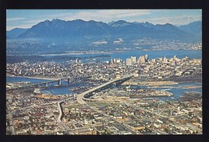 Vancouver, British Columbia/B.C., Canada Postcard, Aerial View, Harbor & N Shore