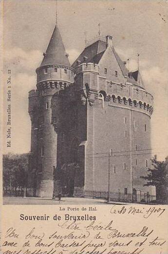 Belgium Brussels La Porte de Hal 1900