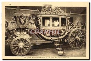 Old Postcard The Versailles Charles X Rite of Car