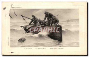 Old Postcard L & # 39Epave Pasquier Batea fishing