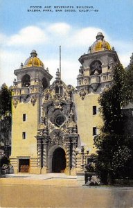 Foods and Beverages Building Balboa Park San Diego California  